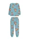 Malwee Kids - Pijama Coelhinhos Brilha no Escuro Verde - variação: Azul