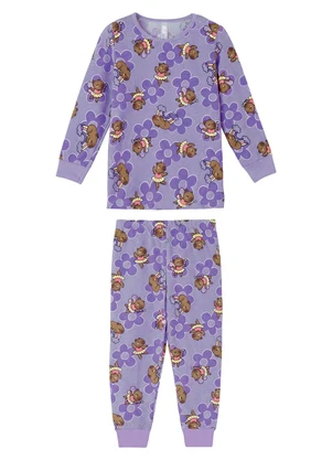 Malwee Kids - Pijama Capivaras que Brilha no Escuro Lavanda - MALWEE KIDS