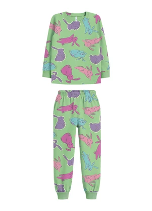 Malwee Kids - Pijama Coelhinhos Brilha no Escuro Verde - MALWEE KIDS