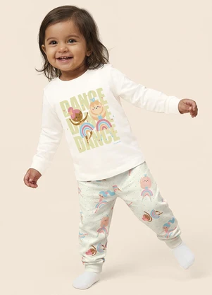 Malwee Kids - Pijama Dance Dance Dance Off White - MALWEE KIDS