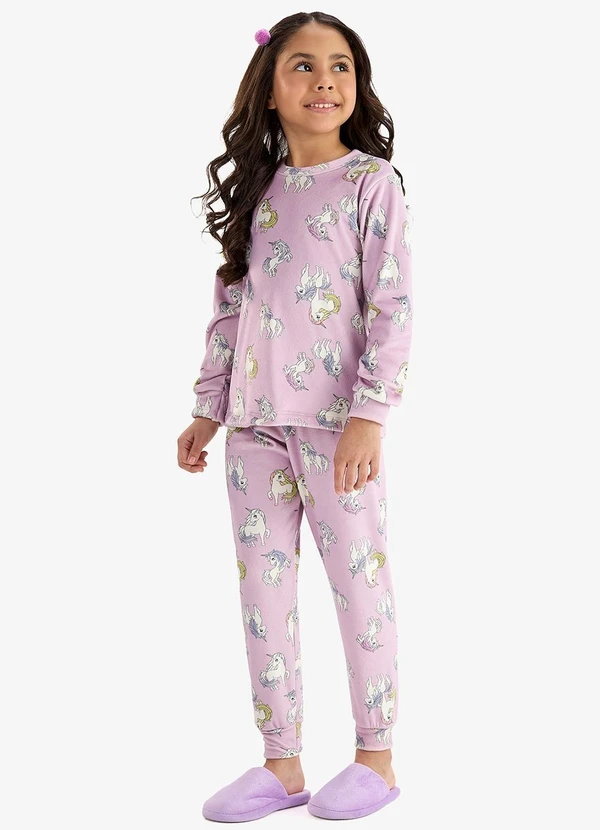 Rovi Kids - Pijama em Pelo Fleece Lilás 3