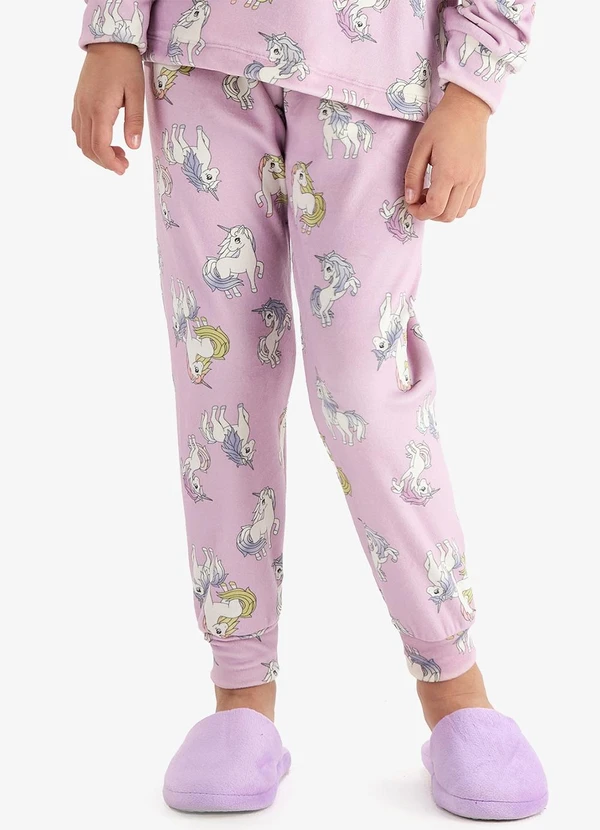 Rovi Kids - Pijama em Pelo Fleece Lilás 5