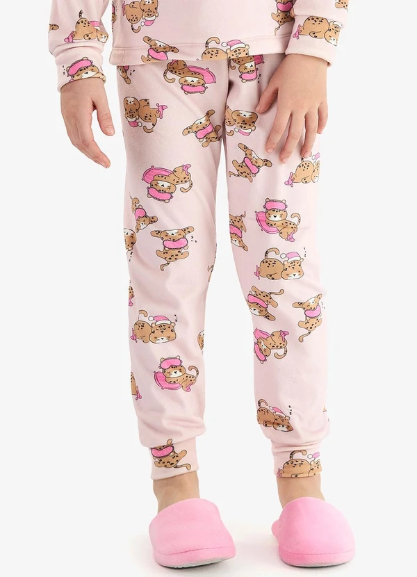 Rovi Kids - Pijama em Pelo Fleece Rosa 5