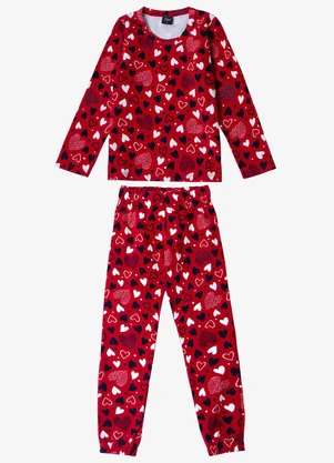 Select - Pijama Feminino Estapado Vermelho - SELECT