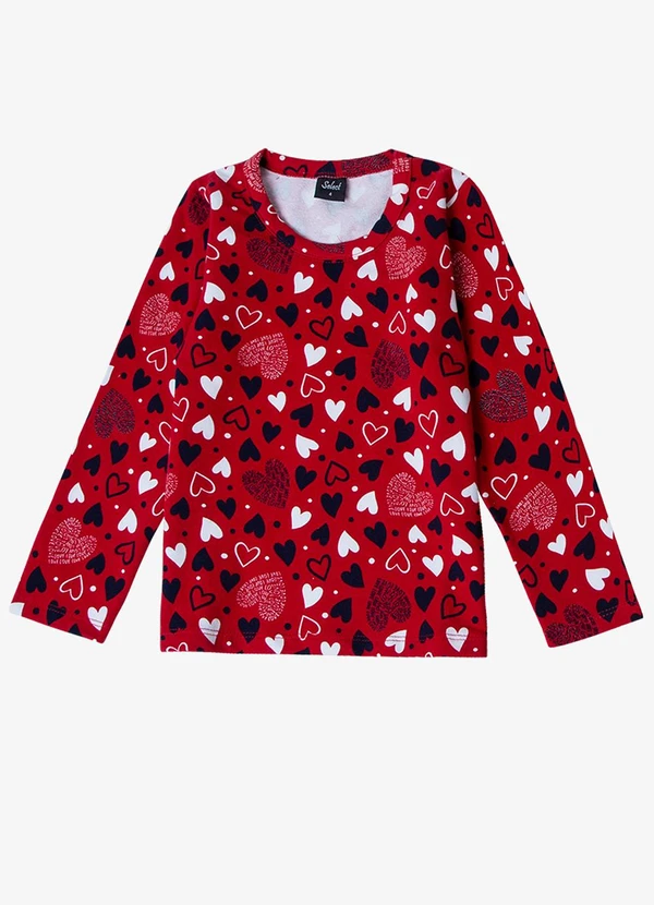 Select - Pijama Feminino Estapado Vermelho 3