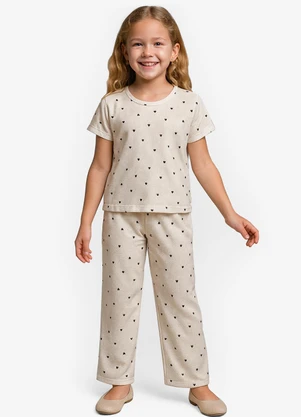 Select - Pijama Feminino Infantil Bege - SELECT