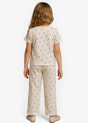 Select - Pijama Feminino Infantil Bege - SELECT