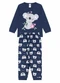 Atelie da Crianca - Pijama Feminino Inverno Coala Azul Claro - variação: Azul Marinho