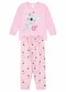 Atelie da Crianca - Pijama Feminino Inverno Coala Azul Claro - variação: Rosa