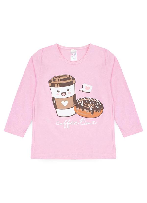 Atelie da Crianca - Pijama Feminino Inverno Coffe Time Rosa 2