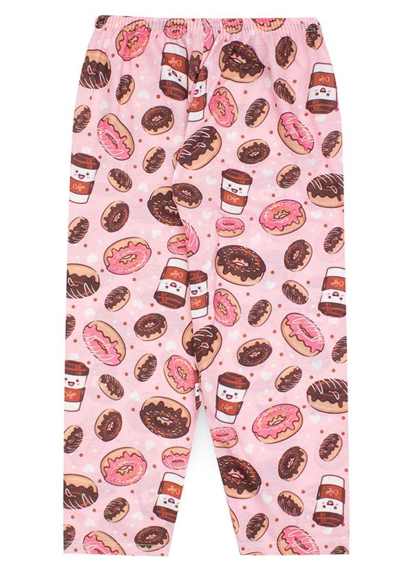 Atelie da Crianca - Pijama Feminino Inverno Coffe Time Rosa 3