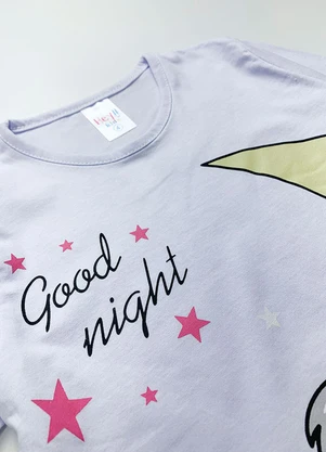 Atelie da Crianca - Pijama Feminino Inverno Good Night Branco - ATELIE DA CRIANCA