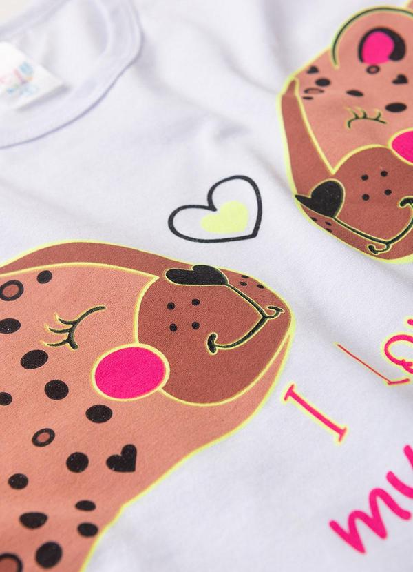 Atelie da Crianca - Pijama Feminino Inverno Onça Branco 2