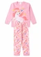 Atelie da Crianca - Pijama Feminino Inverno Unicornio Rosa - variação: Rosa