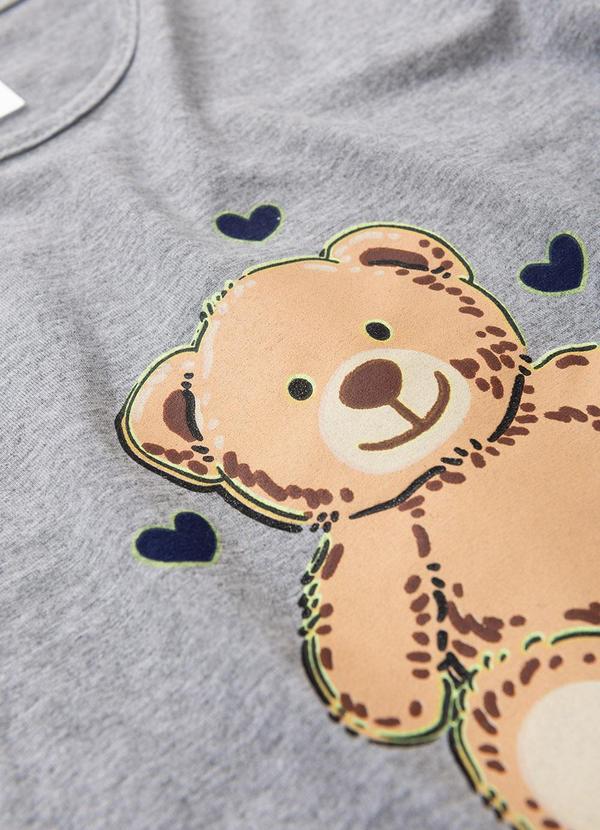 Atelie da Crianca - Pijama Feminino Inverno Ursinho Cinza 2