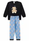 Atelie da Crianca - Pijama Feminino Inverno Ursinho Cinza - variação: Preto