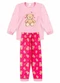 Atelie da Crianca - Pijama Feminino Inverno Ursinho Cinza - variação: Rosa