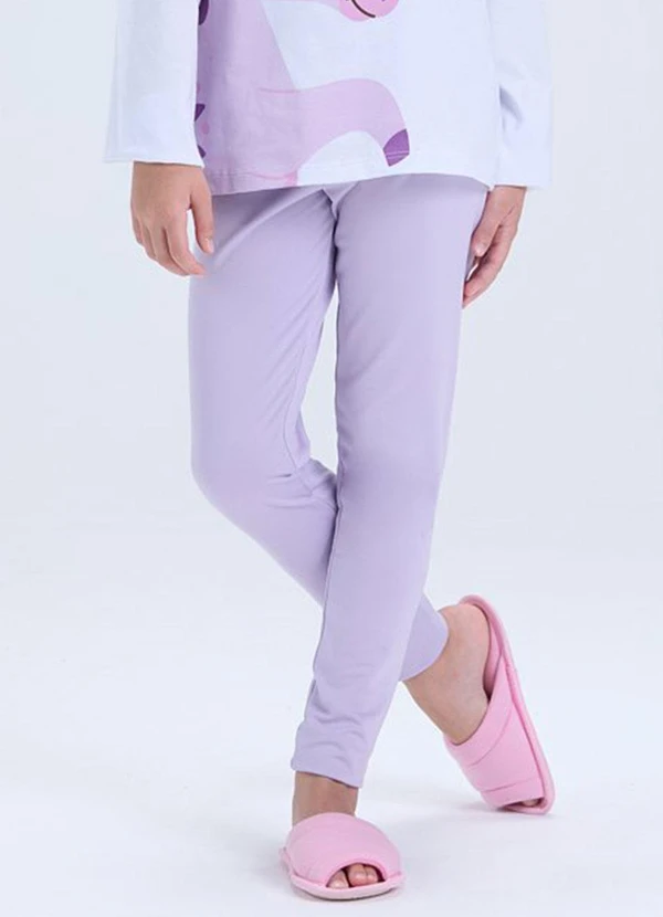 Vida Costeira - Pijama Feminino Unicórnio Brilha no Lilás 3