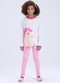 Vida Costeira - Pijama Feminino Unicórnio Brilha no  Lilás - variação: Rosa