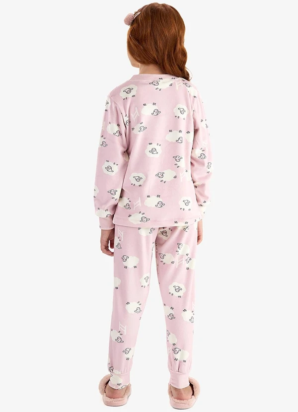 Rovi Kids - Pijama Fleece Comfort Rosa 2