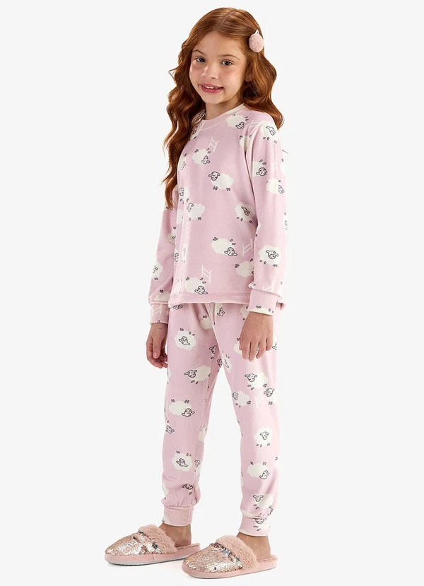 Rovi Kids - Pijama Fleece Comfort Rosa 3