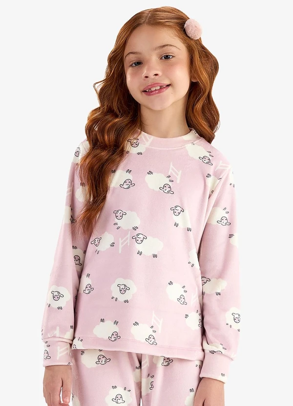 Rovi Kids - Pijama Fleece Comfort Rosa 4