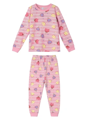 Malwee Kids - Pijama Gatinhos que Brilha no Escuro Rosa Claro - MALWEE KIDS