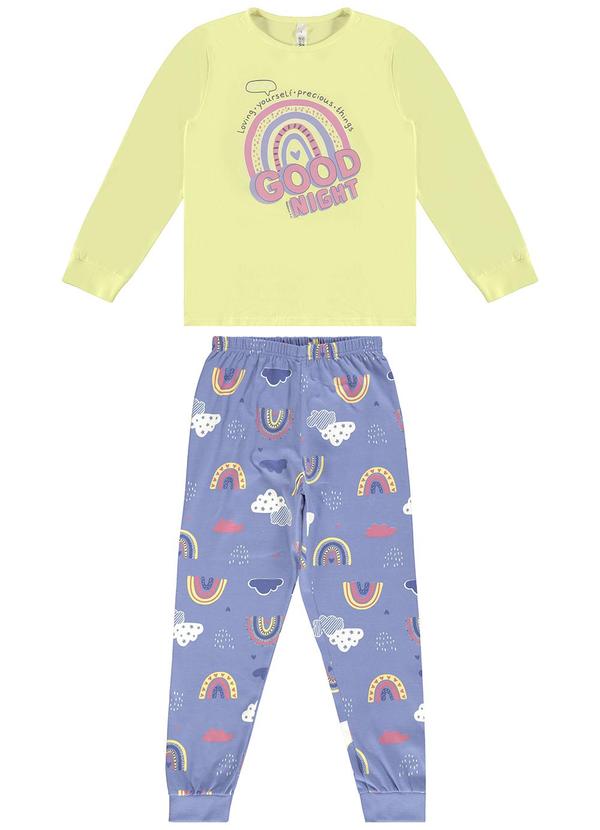 Malwee Kids - Pijama Good Night Brilha no Escuro Amarelo