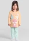 Brandili - Pijama Infantil Animais Brilha no Escuro Rosa - variação: Laranja