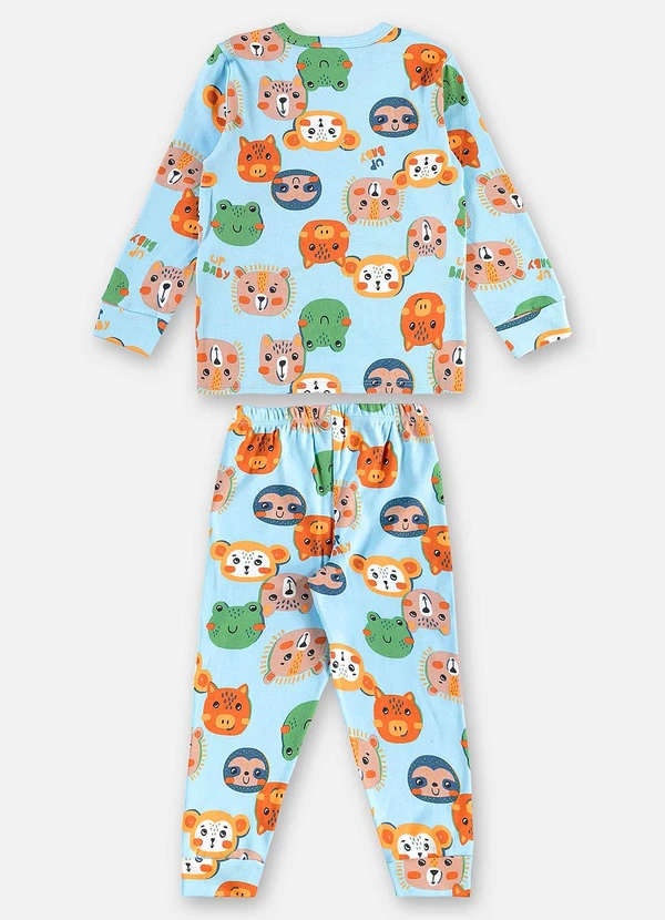 Up Baby - Pijama Infantil com Blusa e Calça Azul 3