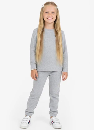 Select - Pijama Infantil em Plush Cinza - SELECT