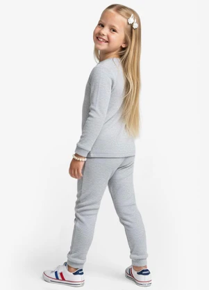 Select - Pijama Infantil em Plush Cinza - SELECT