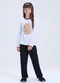 Vida Costeira - Pijama Infantil Feminino Capivara Algodão Branco - variação: Branco