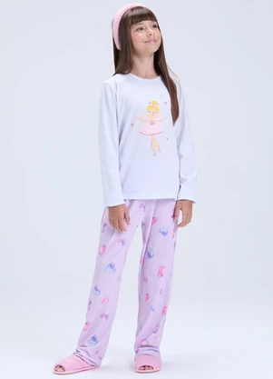 Vida Costeira - Pijama Infantil Feminino Estampa de Fada Lilás - VIDA COSTEIRA
