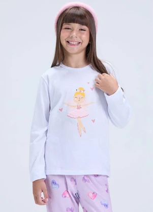 Vida Costeira - Pijama Infantil Feminino Estampa de Fada Lilás - VIDA COSTEIRA