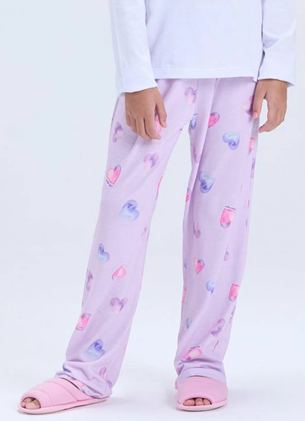 Vida Costeira - Pijama Infantil Feminino Estampa de Fada Lilás 3