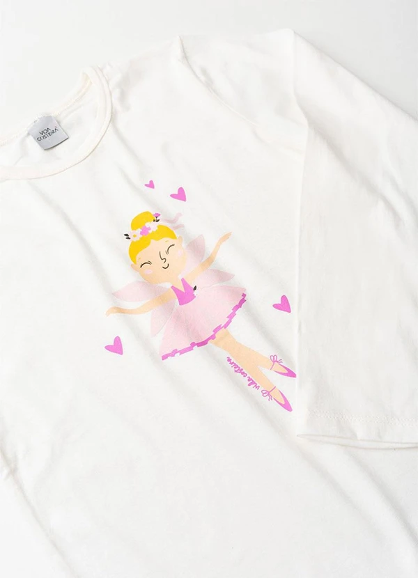 Vida Costeira - Pijama Infantil Feminino Estampa de Fada Lilás 5
