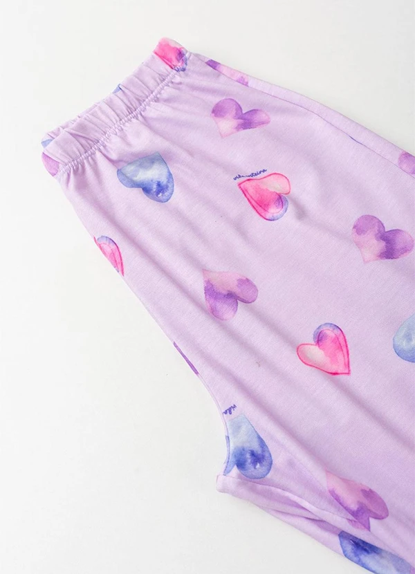 Vida Costeira - Pijama Infantil Feminino Estampa de Fada Lilás 6
