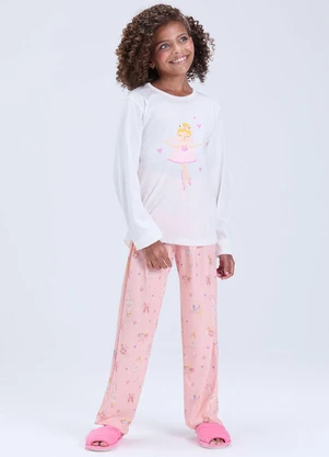Vida Costeira - Pijama Infantil Feminino Estampa de Fada Rosa - VIDA COSTEIRA
