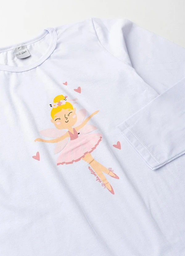 Vida Costeira - Pijama Infantil Feminino Estampa de Fada Rosa 5