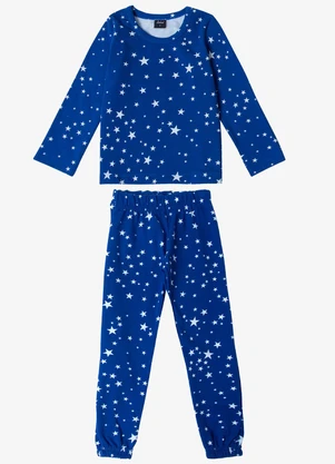 Select - Pijama Infantil Feminino Estapado Azul - SELECT