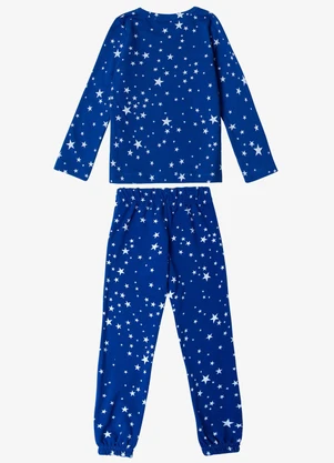 Select - Pijama Infantil Feminino Estapado Azul - SELECT