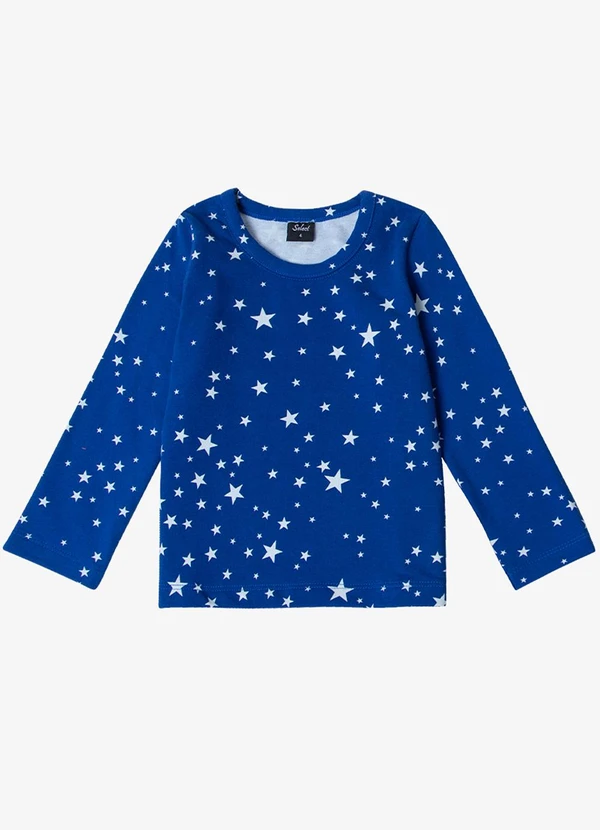 Select - Pijama Infantil Feminino Estapado Azul 3