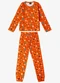 Select - Pijama Infantil Feminino Estapado Verde - variação: Laranja