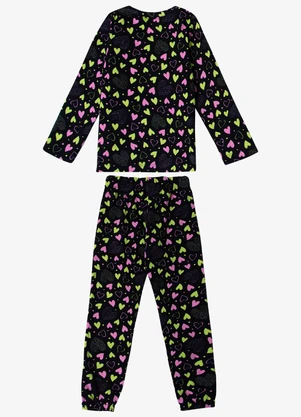 Select - Pijama Infantil Feminino Estapado Preto - SELECT