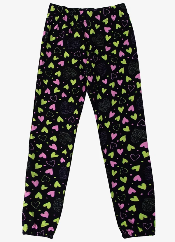 Select - Pijama Infantil Feminino Estapado Preto 4