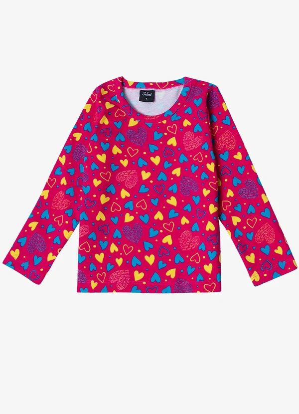 Select - Pijama Infantil Feminino Estapado Rosa 3