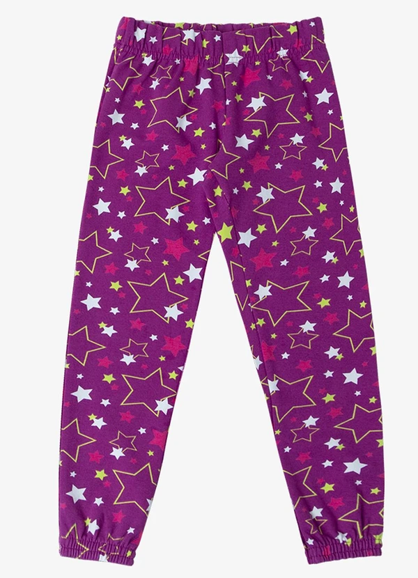 Select - Pijama Infantil Feminino Estapado Roxo 4