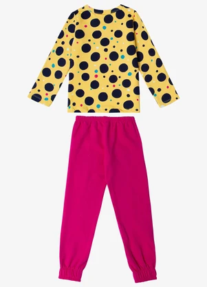 Select - Pijama Infantil Feminino Amarelo - SELECT