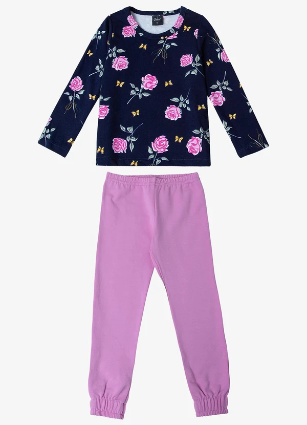 Select - Pijama Infantil Feminino Preto